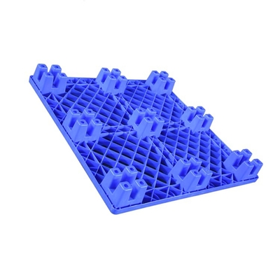 600 kg Dynamiczne obciążenie 1100 X 1100 Plastikowe palety Nestable Blue HDPE do medycyny / żywności