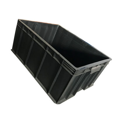 Wielokrotnego użytku czarna 1,9 kg Trwała plastikowa skrzynia do przenoszenia 54 * 42 Antystatyczny PE
