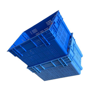 2 kg niebieska skrzynia HDPE do układania w stosy na owoce morza 600x400 Heavy Duty na rynek
