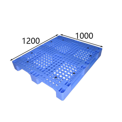 Grid Blue Ingle Sided Heavy Duty Nestable Paleta HDPE Odporna na uderzenia