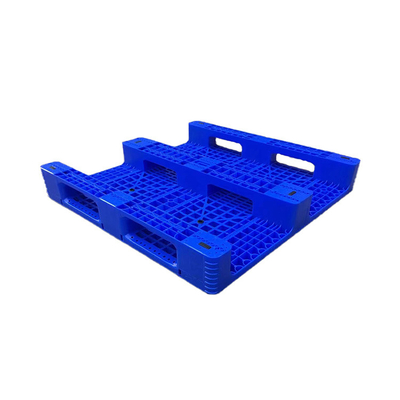 Niebieskie antypoślizgowe plastikowe palety HDPE 1100 X 1100 X 155 do fabryki żywności / portu