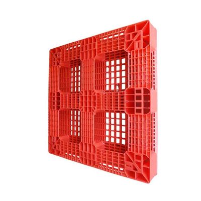 1100 X 1100 przemysłowych palet plastikowych czerwony HDPE