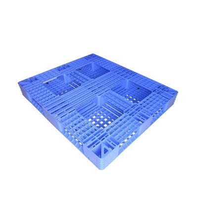 Plastikowe palety PET w pełni odwracalne, nadające się do regałów, niebieskie 130 x 110 cm