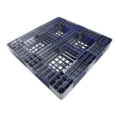 1100 X 1100 Plastikowe palety Czarne plastikowe palety wysyłkowe SGS