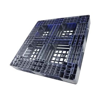 Czarne polipropylenowe palety plastikowe do stelaży 43x43 Ciężkie