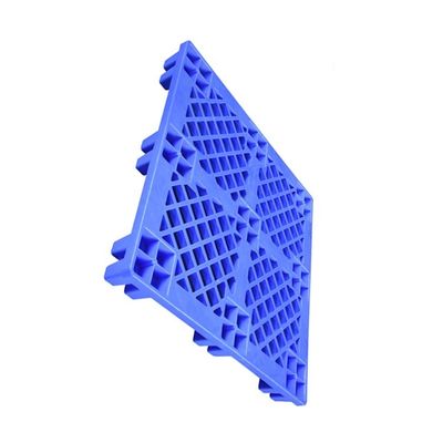 Paleta plastikowa z pojedynczą powierzchnią PE 1100 X 1100 do magazynu 600 kg obciążenia dynamicznego