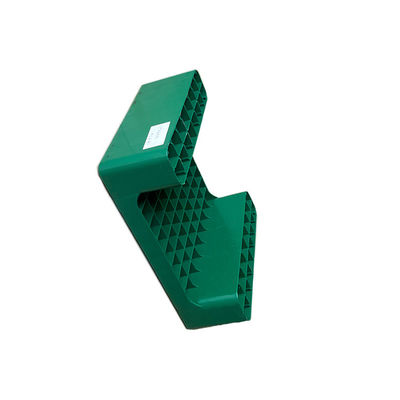Zielona paleta plastikowa HDPE 450x350 do układania w stosy do portu magazynowego