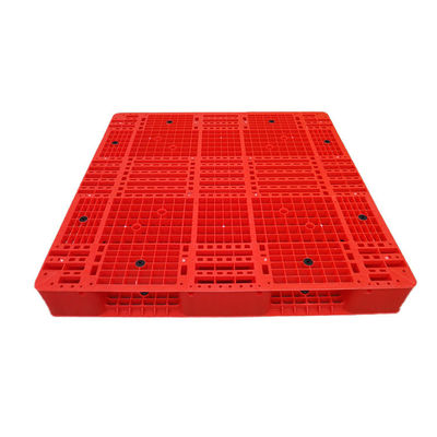 PE Hygienic 1200x1200 Czerwona paleta plastikowa do układania w stosy 6000 kg do magazynu