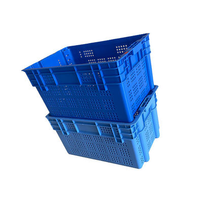 2 kg niebieska skrzynia HDPE do układania w stosy na owoce morza 600x400 Heavy Duty na rynek