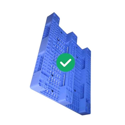 Plastikowa paleta magazynowa FDA PE 2000 kg Obciążenie 1300X1100 Otwarty górny pokład
