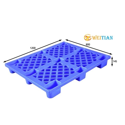 1200X800 Deck Single Face Paleta Higieniczna paleta z tworzywa sztucznego Virgin HDPE do układania w stos