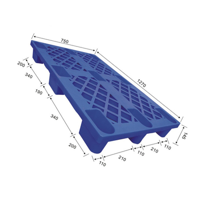 1270x750 Paleta plastikowa do układania w stosy HDPE z recyklingu 1500 kg Statyczna