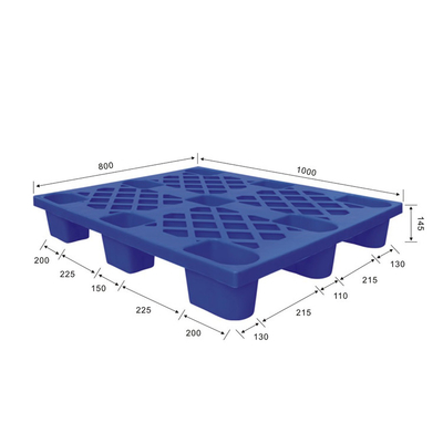 Plastikowe palety przemysłowe HDPE PP o wymiarach 1000x800 przepływają