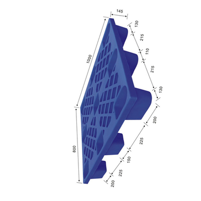 1000X800 Magazynowa paleta z tworzywa sztucznego HDPE Polietylen 400 kg Dynamiczny