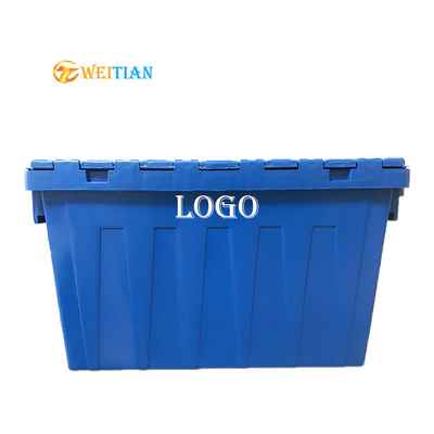 Plastikowe pudełka do przenoszenia 60 l wielokrotnego użytku Antypoślizgowa higiena HDPE Obciążenie 50 kg