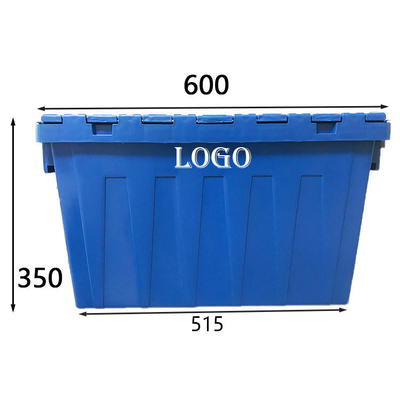 Zamykane skrzynie do układania w stosy 770 funtów Plastikowe pojemniki do przechowywania HDPE do przenoszenia