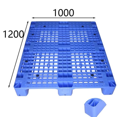 Obciążenie statyczne 6000 kg Palety plastikowe do składowania w stelażu Euro Standard HDPE Niebieski 1200x1000