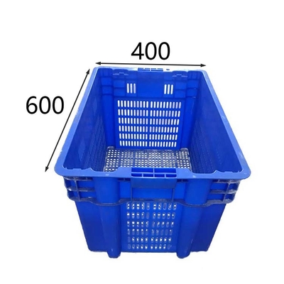 100% składana ruchoma plastikowa skrzynia z HDPE 600 X 400 X 315 mm Wytrzymała, wytrzymała